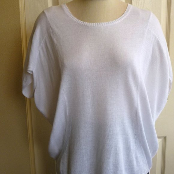 Cold Water Creek: White Dolmen Sleeve Light S - Picture 2 of 9